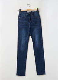 Jeans coupe slim stretch taille haute bleu LOIS femme