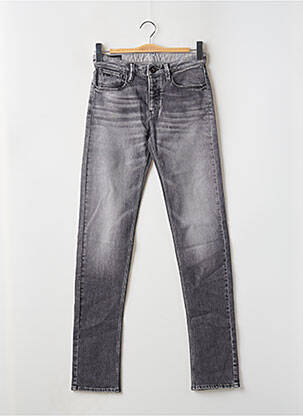 Jeans coupe slim fermeture boutonnée sur le devant taille normale gris EMPORIO ARMANI homme
