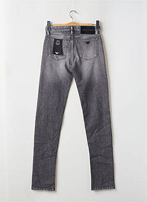 Jeans coupe slim fermeture boutonnée sur le devant taille normale gris EMPORIO ARMANI homme