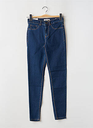 Jeans skinny tissage brut taille haute bleu DEFACTO femme