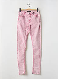 Jeans coupe slim stretch taille normale rose IKKS femme