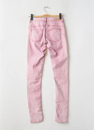 Jeans coupe slim stretch taille normale rose IKKS femme