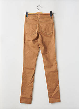 Pantalon slim skinny taille haute beige CAROLL femme