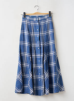 Jupe longue taille haute bleu RALPH LAUREN femme
