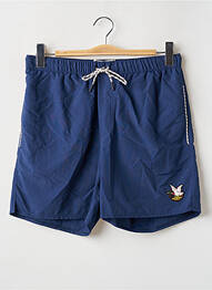 Short de bain effet matière satinée bleu CHEVIGNON homme