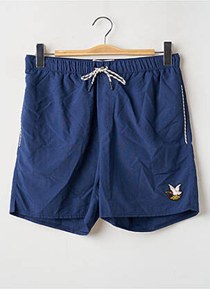 Short de bain effet matière satinée bleu CHEVIGNON homme