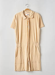 Combishort poches manches courtes beige REIKO femme
