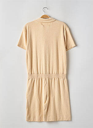Combishort poches manches courtes beige REIKO femme
