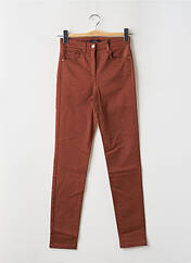 Pantalon slim marron CAROLL pour femme seconde vue