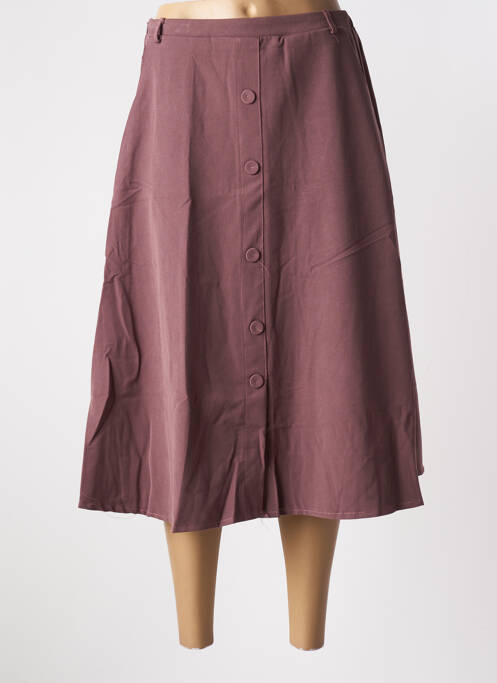 Jupe mi-longue coupe évasée violet SKATÏE femme