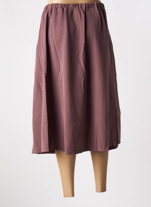 Jupe mi-longue coupe évasée violet SKATÏE femme