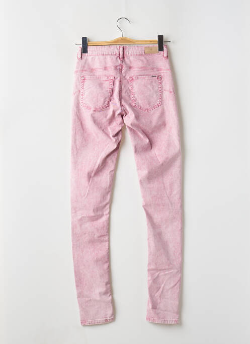 Jeans coupe slim stretch taille normale rose IKKS femme
