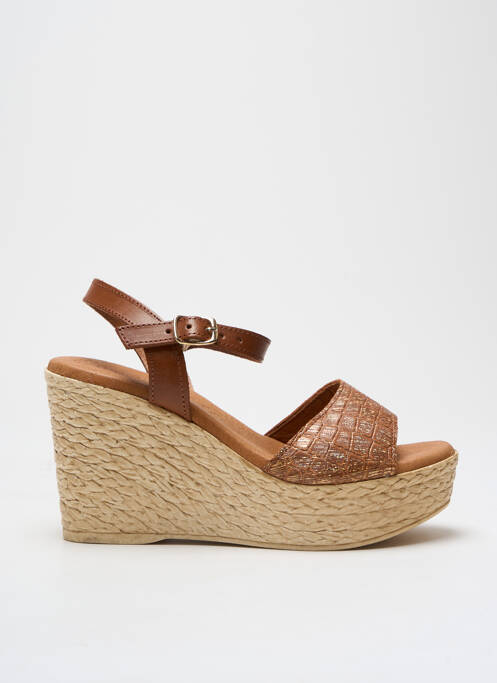 Sandales/Nu pieds marron EVA FRUTOS pour femme