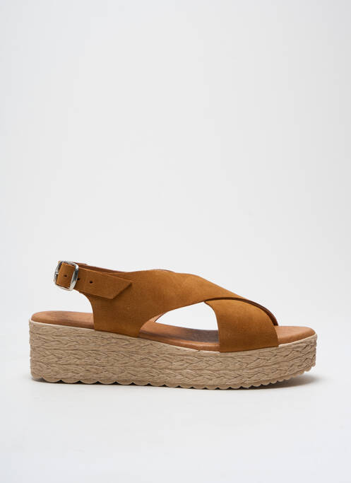 Sandales/Nu pieds marron EVA FRUTOS pour femme