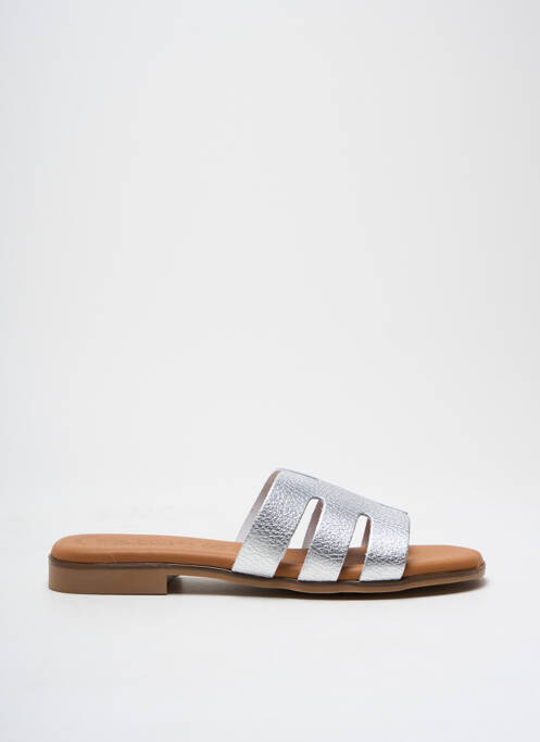 Mules/Sabots argent EVA FRUTOS pour femme