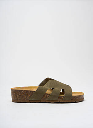 Mules/sabots talon compensé talon de 4 à 6cm vert LA MAISON DE L'ESPADRILLE femme