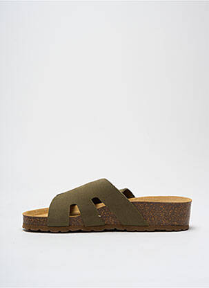 Mules/sabots talon compensé talon de 4 à 6cm vert LA MAISON DE L'ESPADRILLE femme