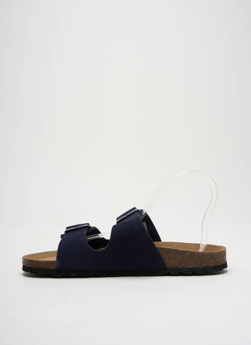 Mules/sabots nubuck bout ouvert bleu LA MAISON DE L'ESPADRILLE homme