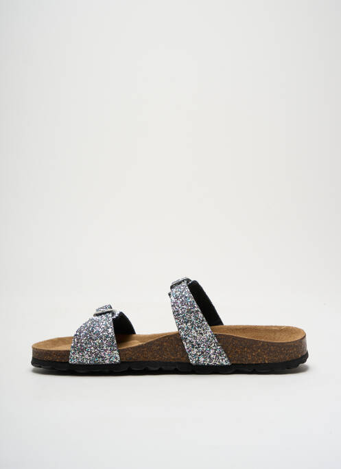 Mules/Sabots argent LA MAISON DE L'ESPADRILLE pour femme