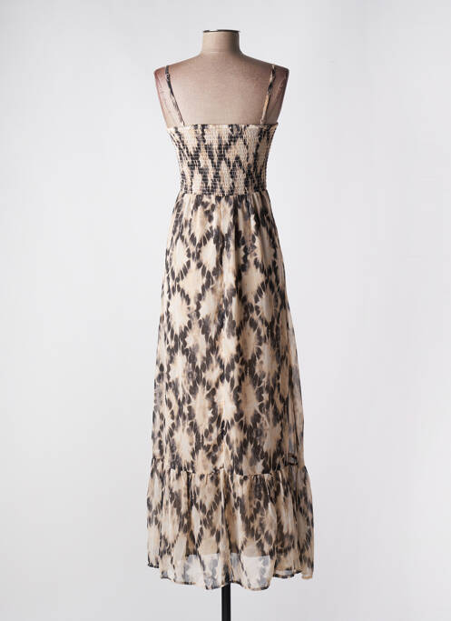 Robe longue beige ONLY pour femme