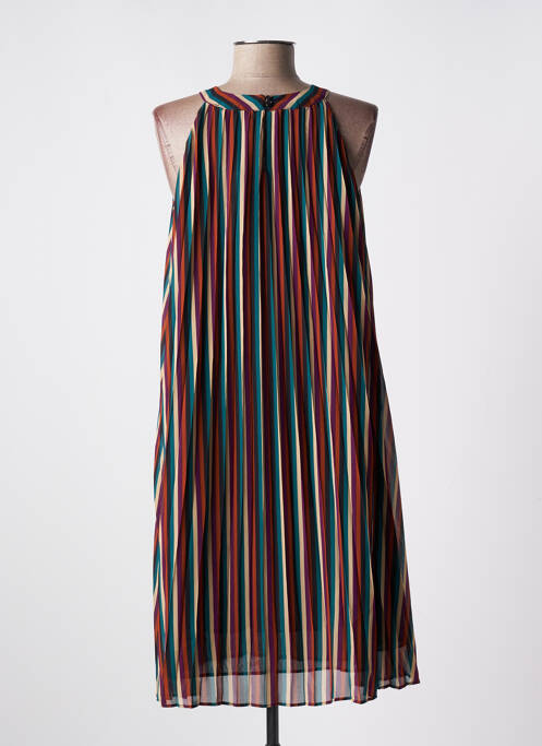 Robe mi-longue marron KING LOUIE pour femme