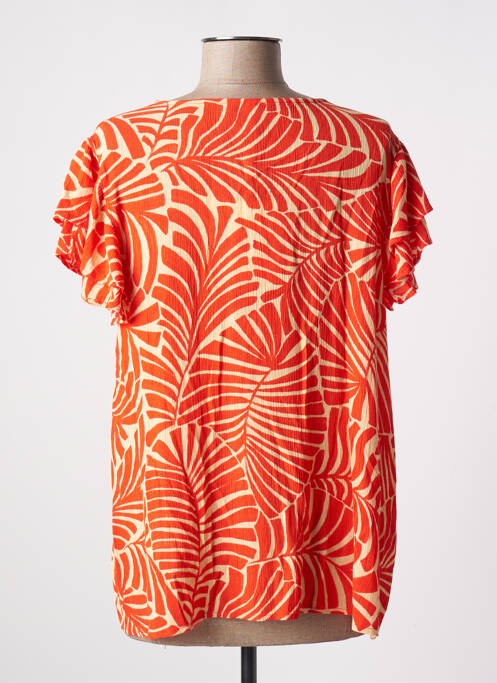 Blouse orange ONLY pour femme
