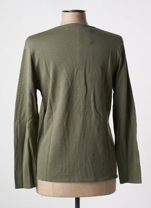 Gilet manches longues vert GRIFFON pour femme