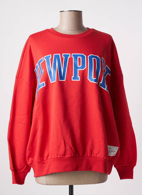 Sweat-shirt rouge ONLY pour femme