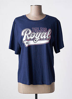T-shirt coupe droite manches courtes bleu LA PETITE ETOILE femme