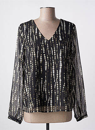 Blouse légère et transparente manches longues noir ONLY femme