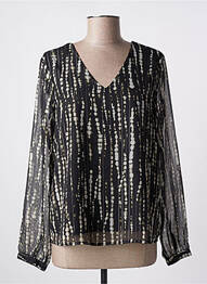 Blouse légère et transparente manches longues noir ONLY femme