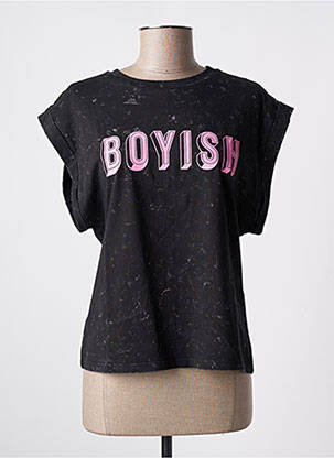 T-shirt coupe droite manches courtes noir ONLY femme