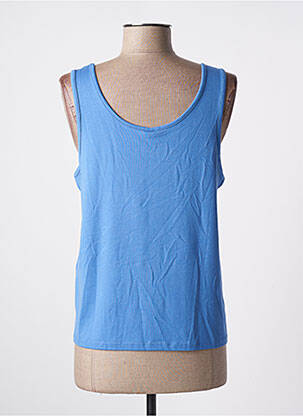 Top tissage jersey sans manche bleu ONLY femme