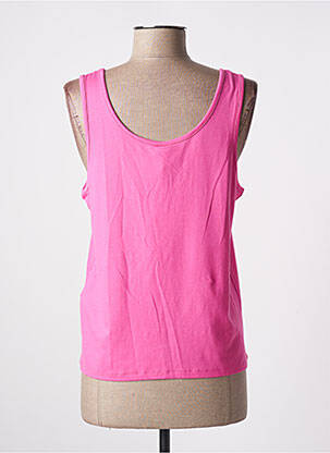 Top stretch sans manche rose ONLY femme