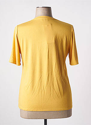 Top stretch manches courtes jaune GRIFFON femme