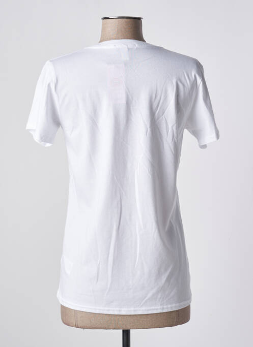 T-shirt coupe droite manches courtes blanc FAUBOURG 54 femme
