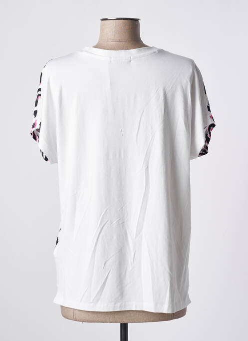 Top coupe fluide manches courtes blanc CECIL femme