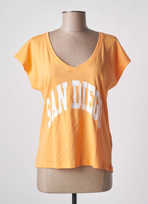 T-shirt orange ONLY pour femme