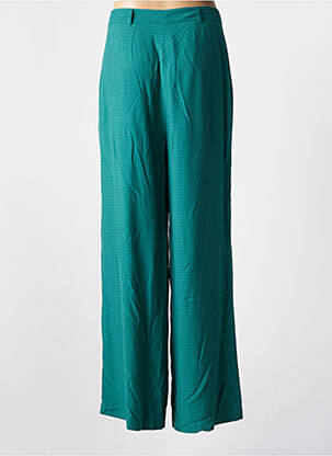 Pantalon large tissage popeline taille haute vert KING LOUIE femme