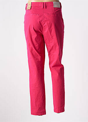 Pantalon chino tissage popeline taille normale rose CECIL femme