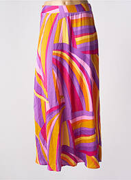 Jupe longue imprimé fantaisie violet ONLY femme