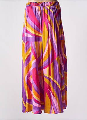 Jupe longue imprimé fantaisie violet ONLY femme