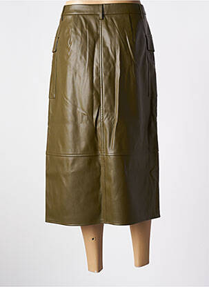 Jupe longue taille haute vert ONLY femme