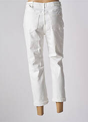 Jeans coupe droite blanc LA PETITE ETOILE pour femme seconde vue