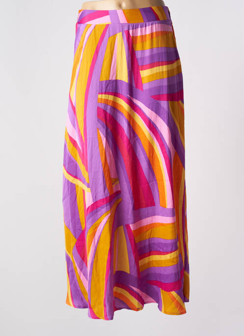 Jupe longue imprimé fantaisie violet ONLY femme