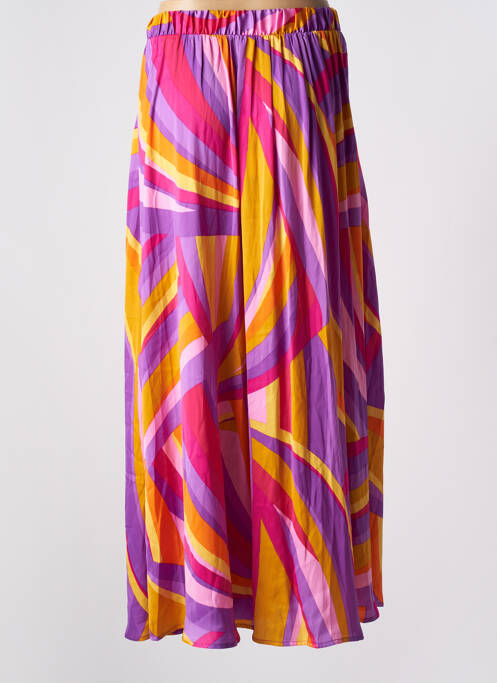 Jupe longue imprimé fantaisie violet ONLY femme