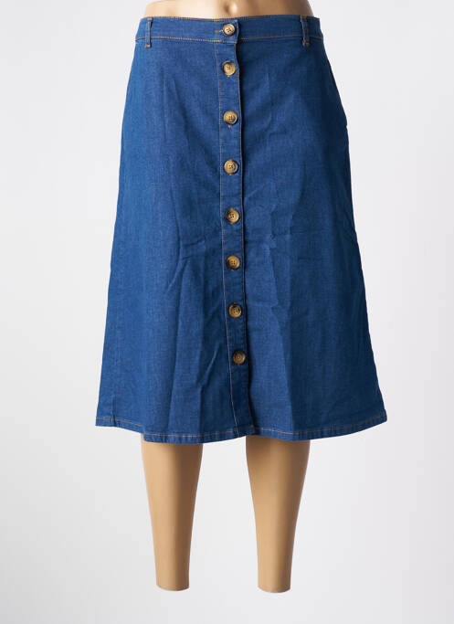 Jupe mi-longue bleu KING LOUIE pour femme