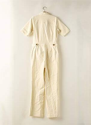 Combi-pantalon col chemisier manches courtes beige KING LOUIE femme