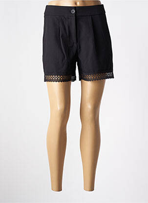 Short fermeture zippée sous rabat boutonné taille normale noir ONLY femme