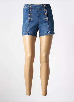Short tissage denim taille normale bleu ONLY femme
